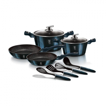 Set Oale marmorate 10 piese Aquamarine Metalic Line Berlinger Haus BH 6143