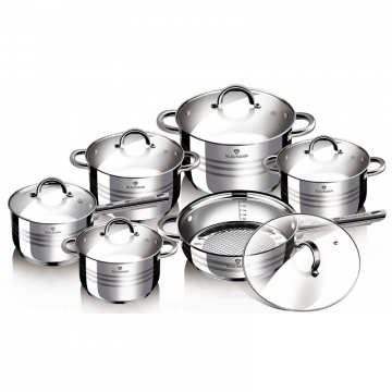 Set oale si tigai inox (12 piese) Blaumann BL 1410