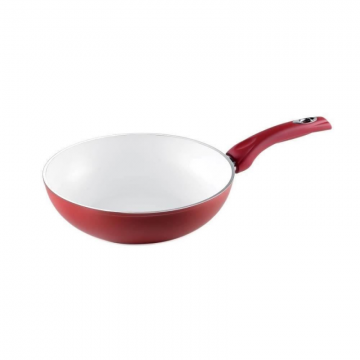 Tigaie Wok Bialetti Ceramic Ok  Rosu 28 cm