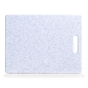 Tocator cu maner, din plastic, Granite Large Gri Deschis, L36,5xl27,5xH0,8 cm