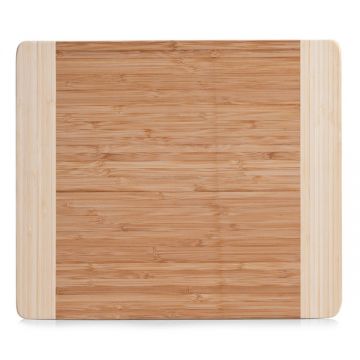 Tocator din lemn de bambus, Board Lines Natural, L34xl29xH1,8 cm