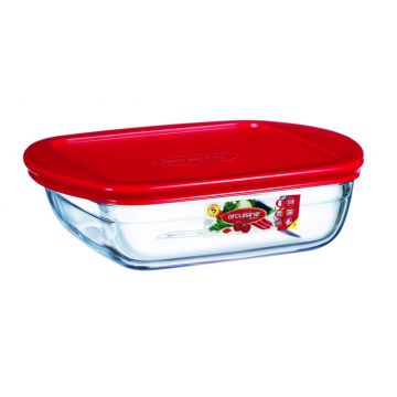 Vas de copt termorezistent cu capac Cook&Store, Ocuisine, 1 L, sticla